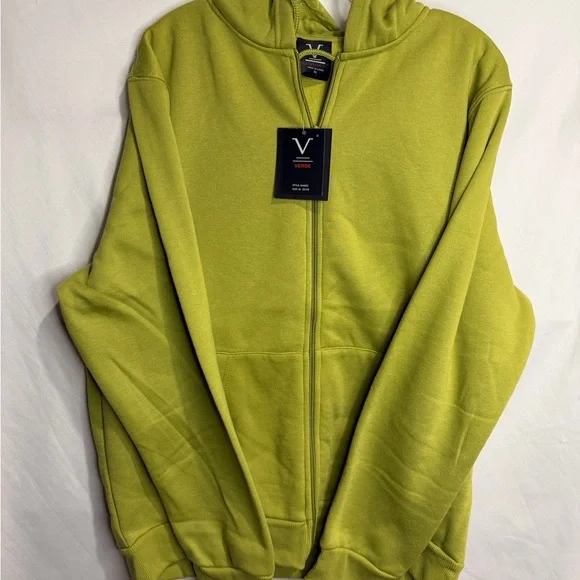 Verde Men's Green Zip Up Sweater Size XL NWT. - Picture 1 of 6